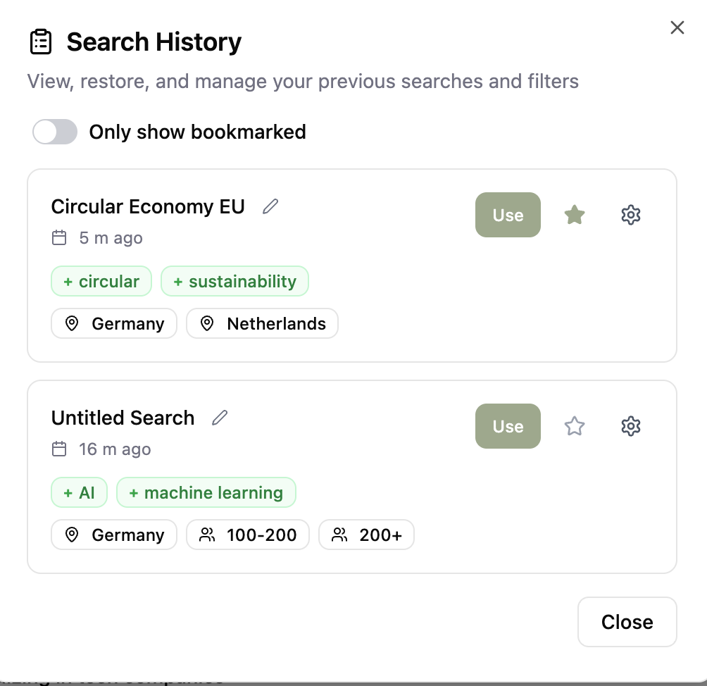 Search Directions