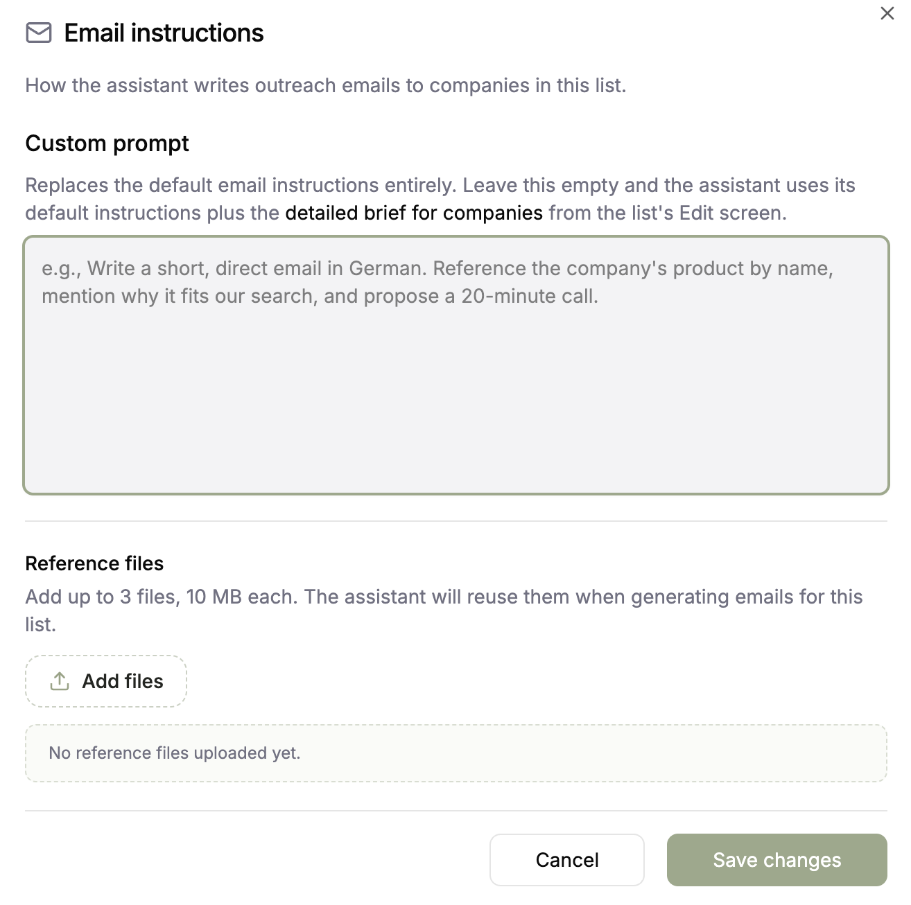 Coopsaas – KI-gestützte E-Mail-Ansprache